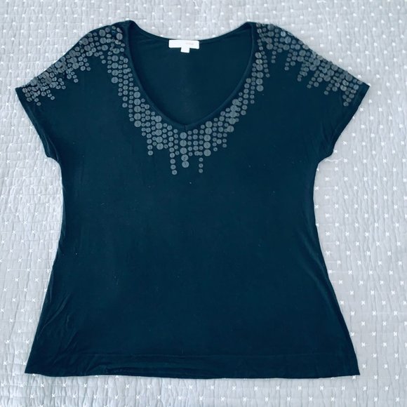 ✨ Forever 21 Sequin Outlined V-Neck Top - Picture 2 of 10